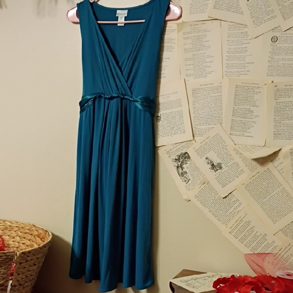 Motherhood Maternity Deep Teal Dress